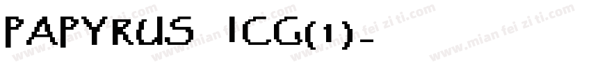 Papyrus ICG(1)字体转换